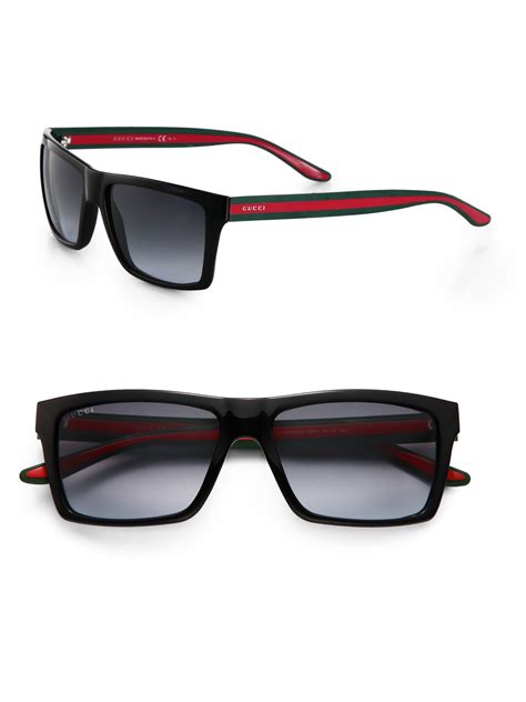 gucci rectangle men& 39|Men's Designer Square & Rectangle Sunglasses .